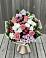 Букет цветов из: Альстромерии, Гвоздики, Розы и Хризантемы в Вольное