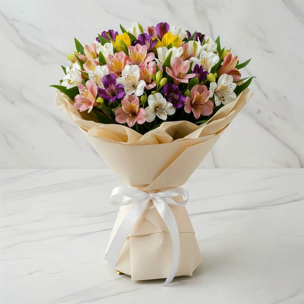 Букет цветов из: Альстромерии в Вольное