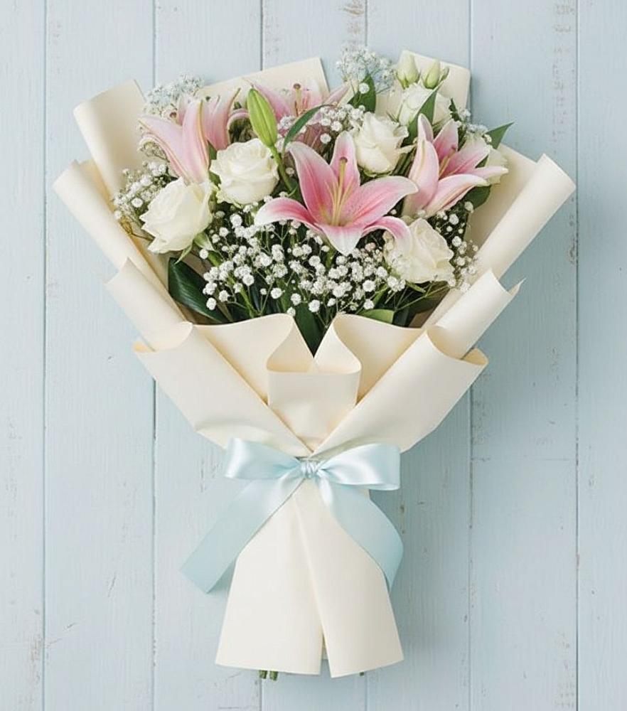 Букет цветов из: Лилии в Вольное