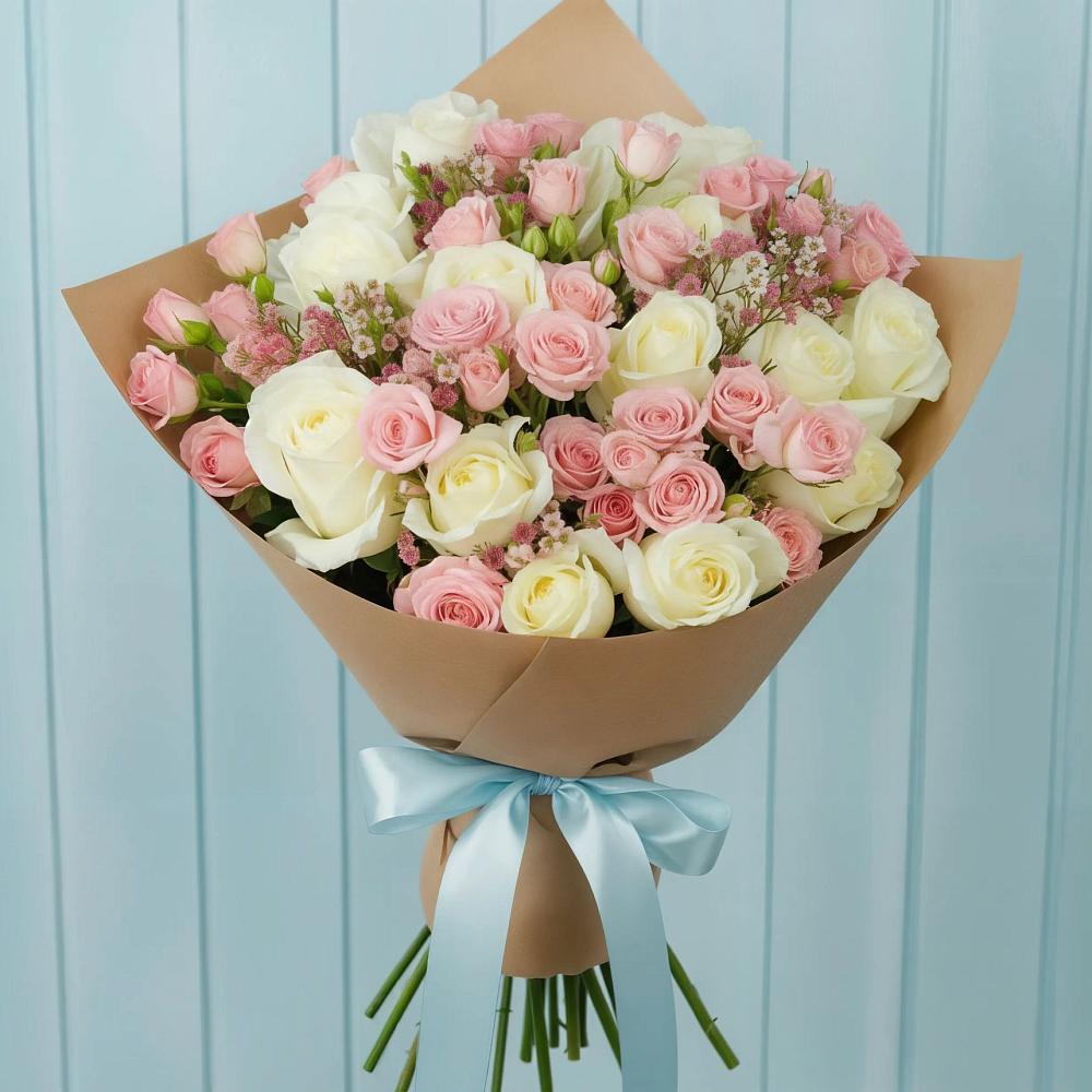 Букет цветов из: Розы в Вольное