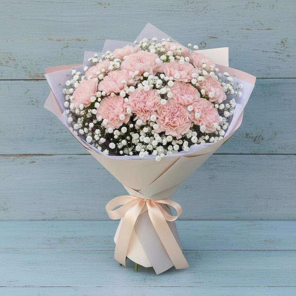 Букет цветов из: Гвоздики в Вольное