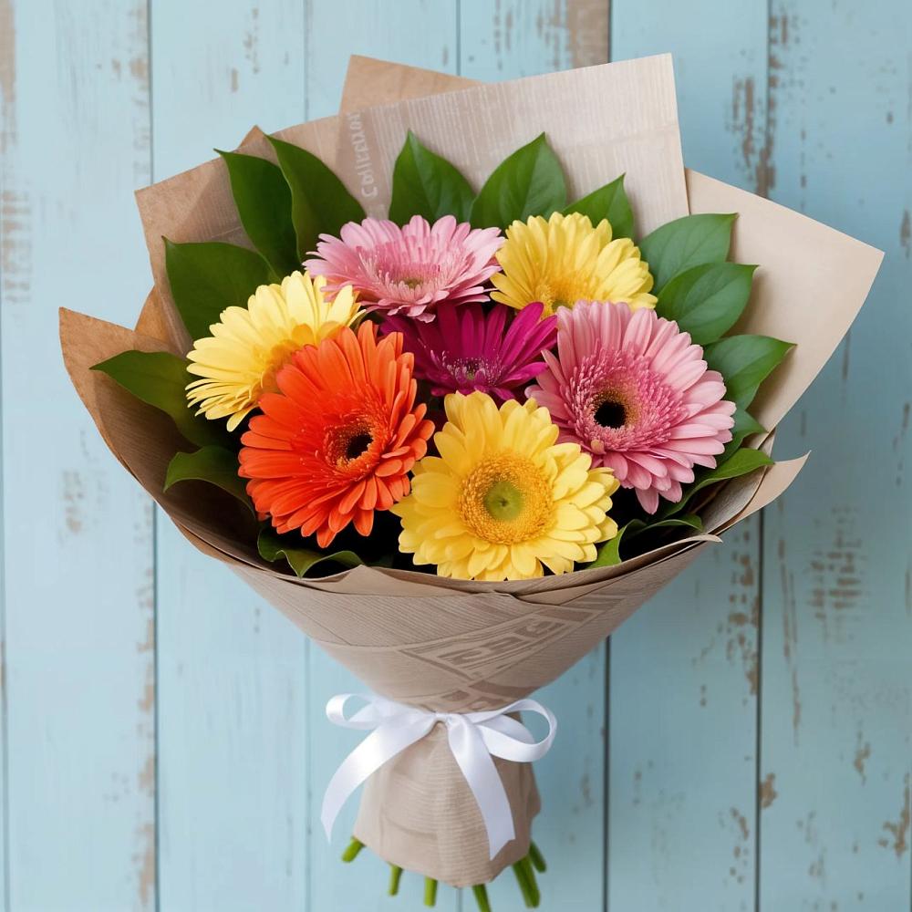 Букет цветов из: Герберы в Вольное