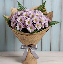 Букет цветов из:  Хризантемы в Вольное