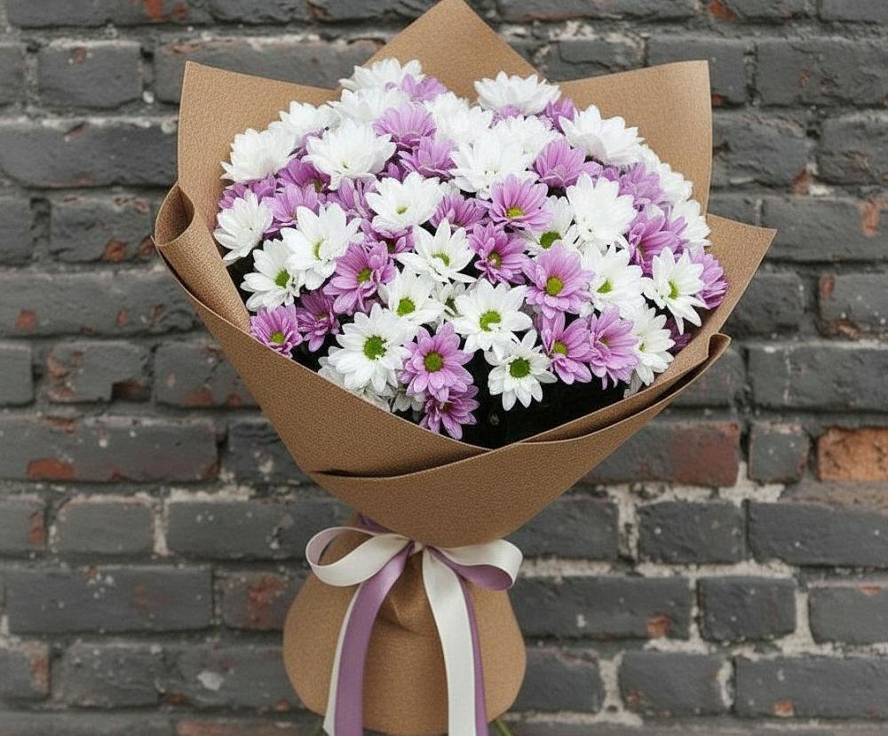 Букет цветов из: Хризантемы в Вольное