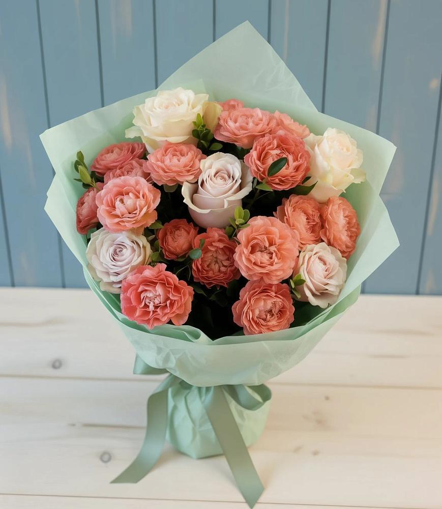 Букет цветов из: Розы в Вольное