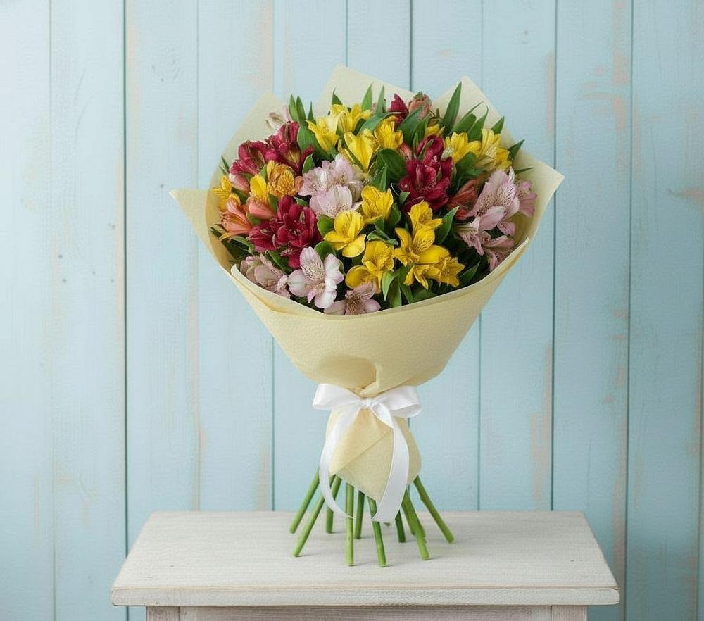 Букет цветов из: Альстромерии в Вольное
