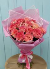 Букет 15 Розовых роз Равель #REPLACE_PRED# Вольное