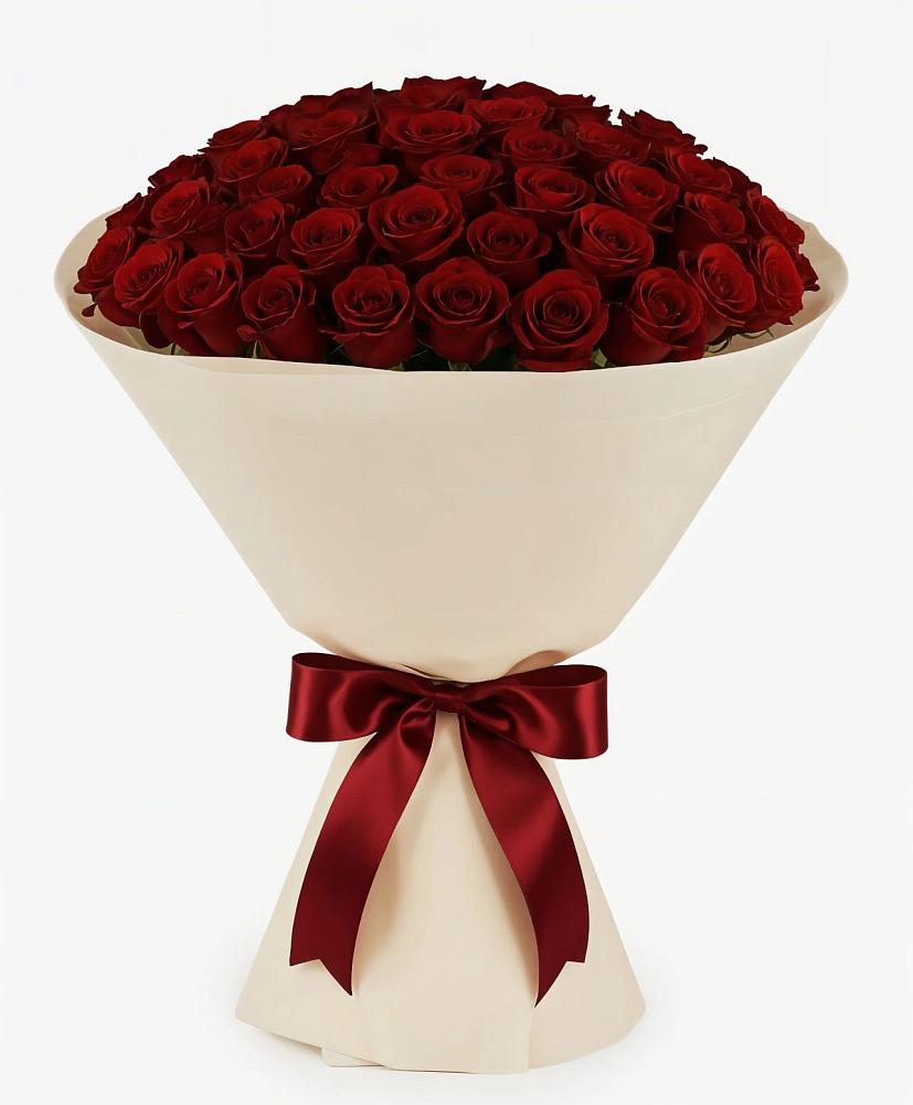 Букет 101 Бордовая роза Блэк Бакарра в Вольное