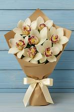 Букет цветов из:  Орхидеи и Розы в Вольное